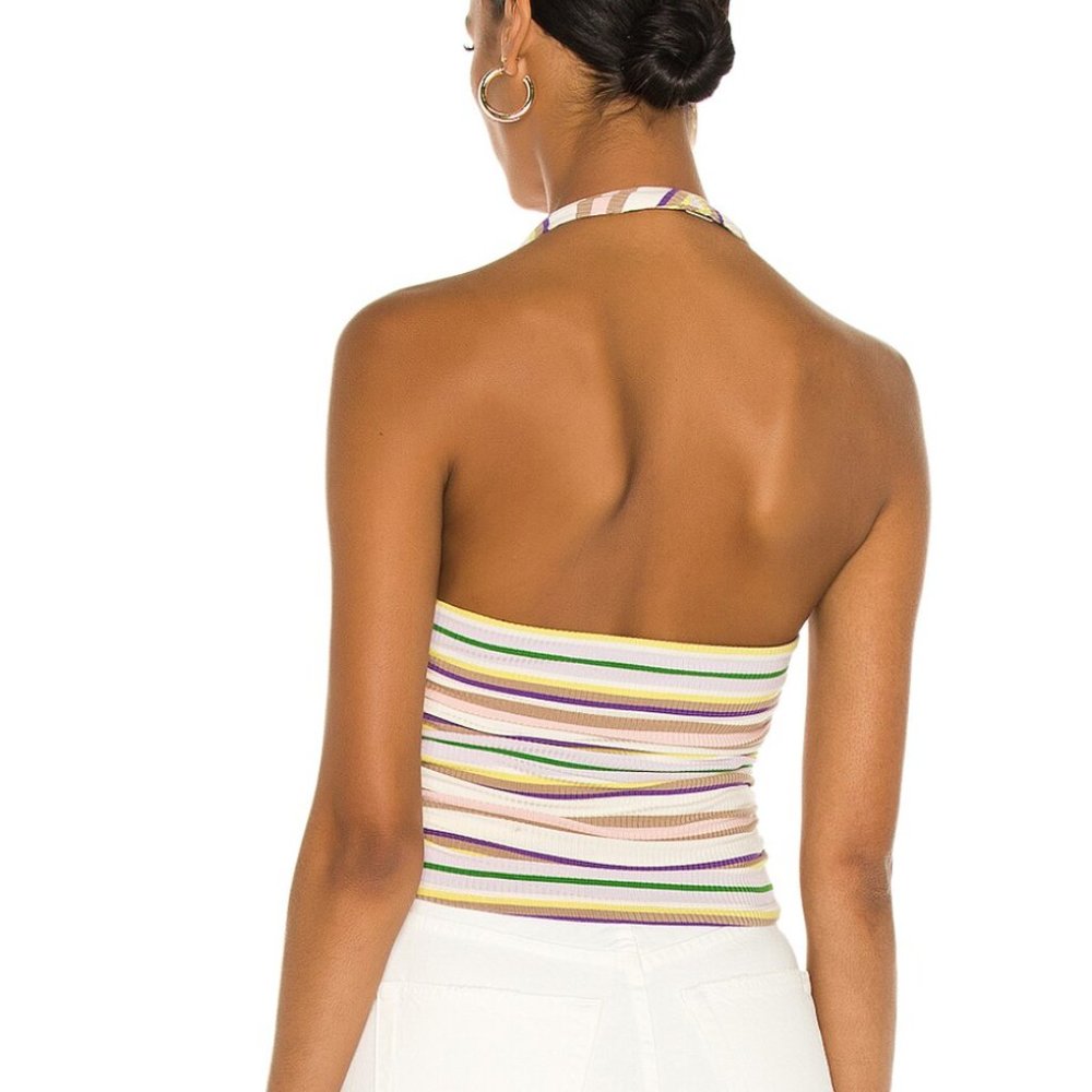 AFRM Multi Color Halter Top - Picture 3 of 6